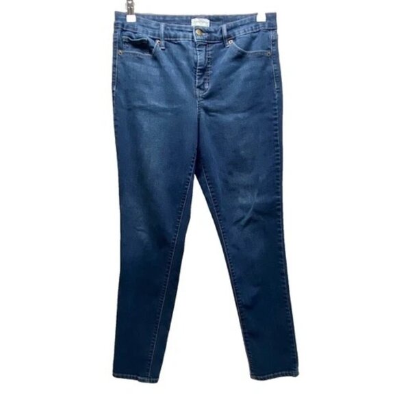 Jessica Simpson Jeans Women's 10 Blue Dark Wash High Waist Skinny Stretch GUC - Picture 1 of 14
